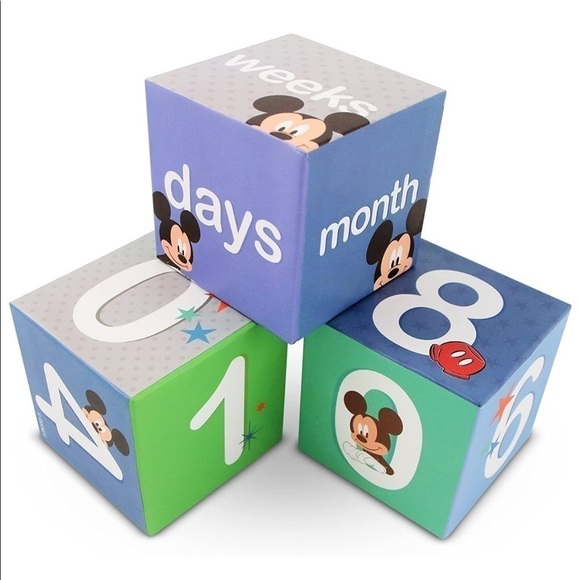 Disney Bundle Mickey Mouse Baby Plush Playmat & NEW Age Blocks Set - Picture 16 of 16